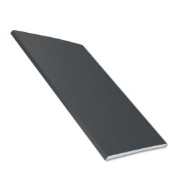 plain grey smooth anthracite grey soffit board in 5m length