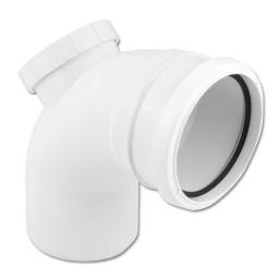 floplast white single socket 90° access bend