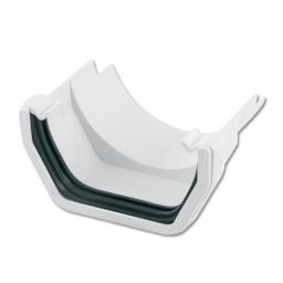 floplast white square to cast iron half round gutter adaptor