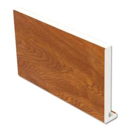 light oak 18mm upvc replacement fascia board 5m length