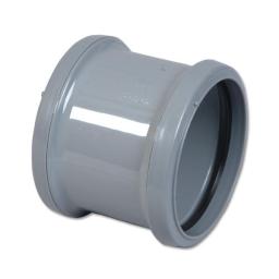 floplast grey double socket coupler or coupling or socket