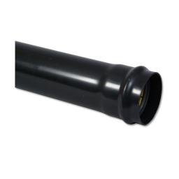 floplast black soil pipe single socket end 3m and 4m