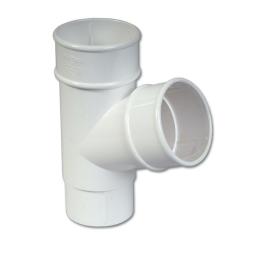 floplast white round downpipe branch 112°