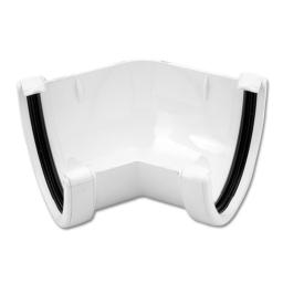 floplast white high capacity 135° gutter angle