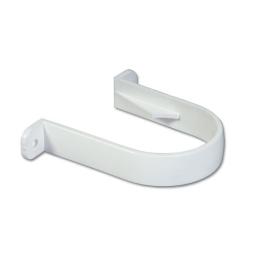 floplast white round downpipe clip 68mm