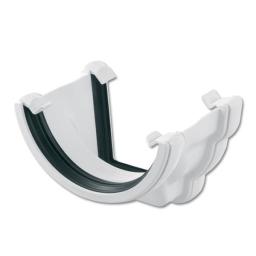 floplast white left hand round to right hand ogee gutter adaptor