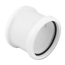 floplast white soil pipe double socket coupler