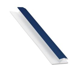 Royal Blue uPVC Centre Joint Shiplap Cladding Trim - 5m