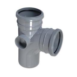 FloPlast Grey Double Socket 92.5° Soil Pipe Branch