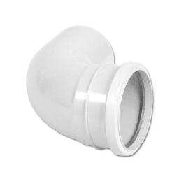 floplast white single socket soil pipe 90° bend