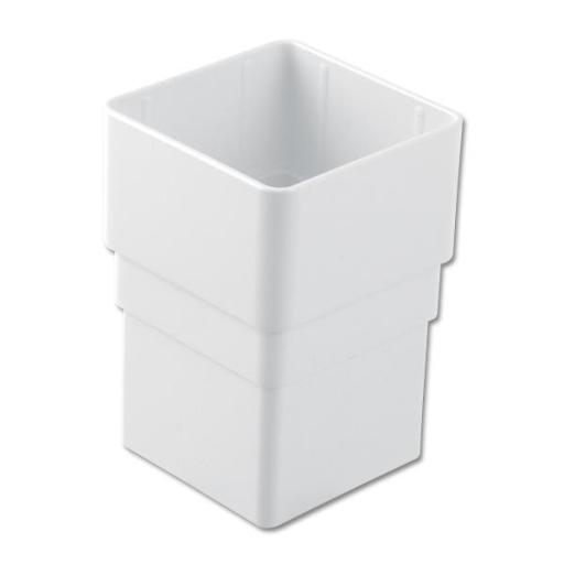 FloPlast White Square Downpipe Socket