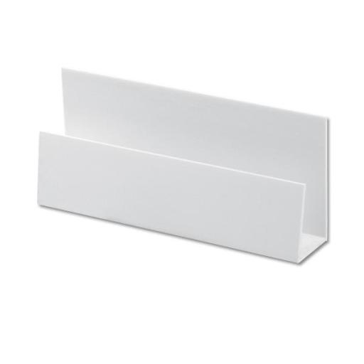 White uPVC Shiplap Cladding U Trim - 5m