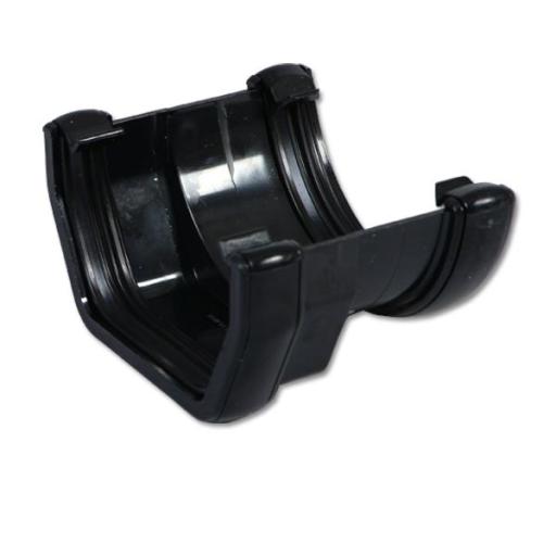 FloPlast Black Square to Half Round Gutter Adaptor