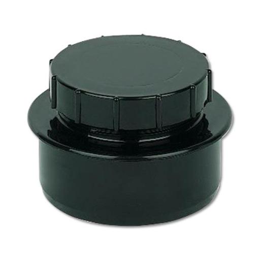 FloPlast Black Soil PIpe Screwed Access Cap