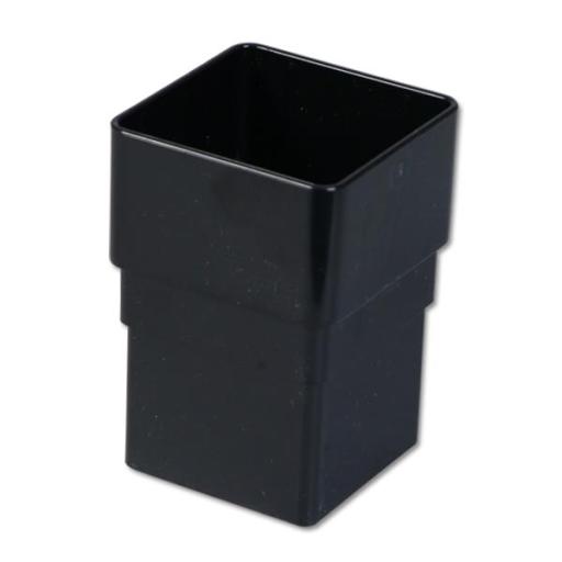 FloPlast Black Square Downpipe Socket