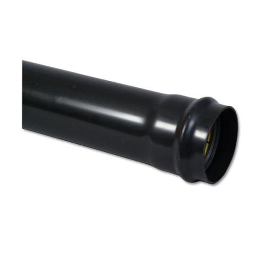 FloPlast Black Soil Pipe Single Socket Ended