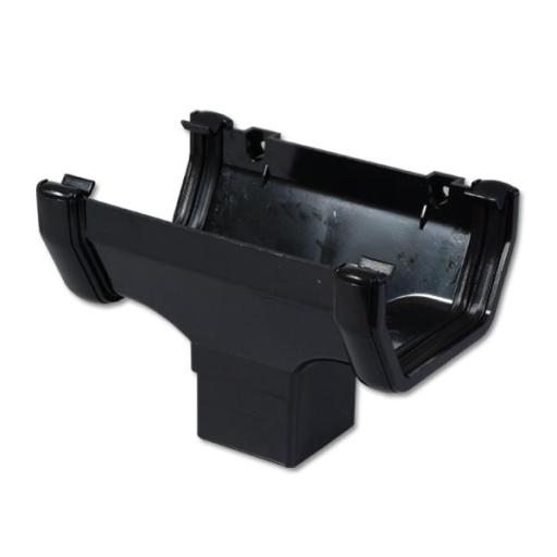 FloPlast Black Square Gutter Outlets