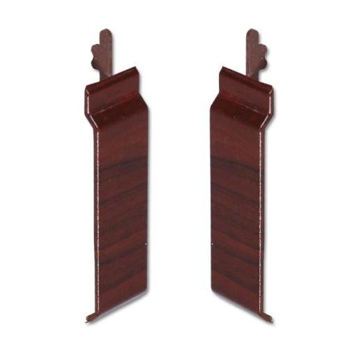 Rosewood uPVC Open V Cladding Joint Cover (100mm)