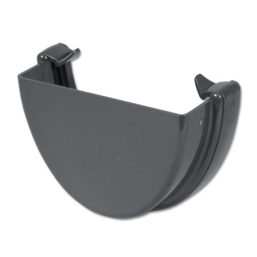 FloPlast Grey High Capacity Gutter Stop Ends