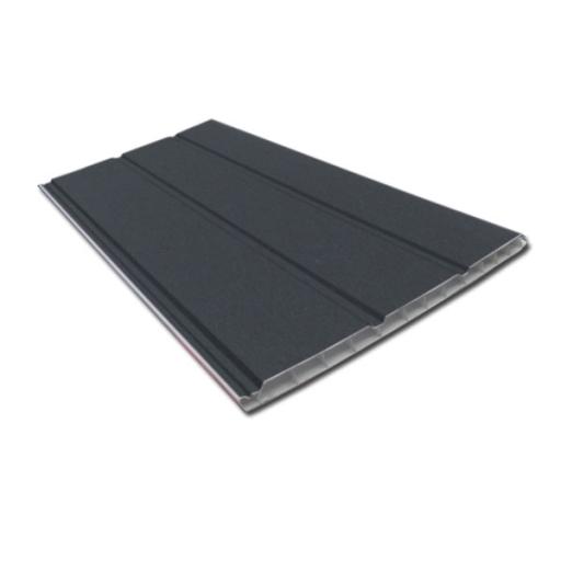 Dark Grey uPVC 300mm Hollow Soffit - 5m