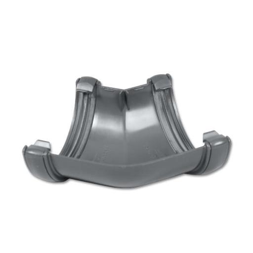 FloPlast Grey Half Round Gutter Angles