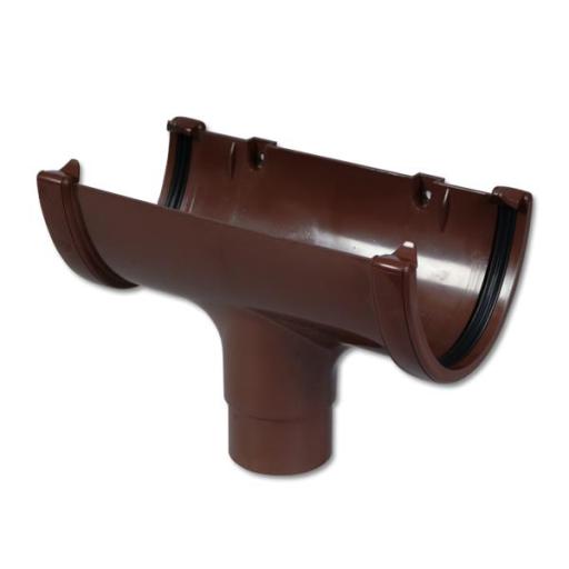 FloPlast Brown High Capacity Gutter Running Outlet