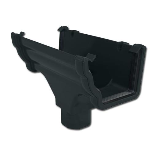 FloPlast Anthracite Grey Ogee Gutter Outlets