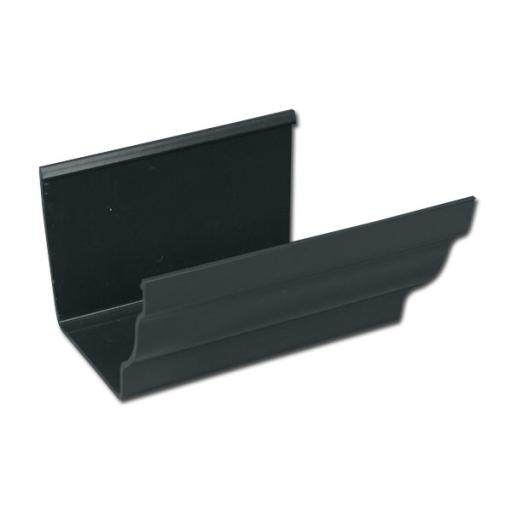 FloPlast Anthracite Grey Ogee Gutter - 4m