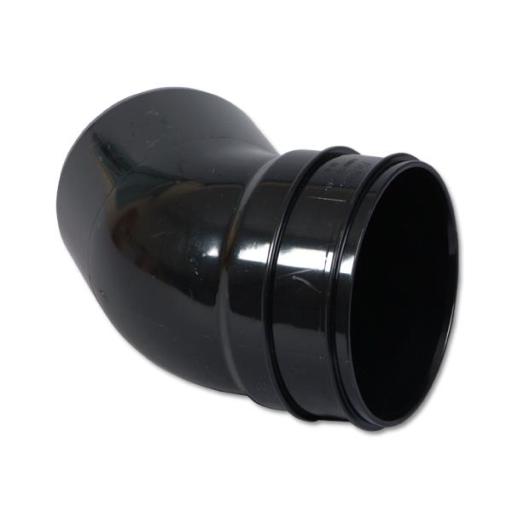 FloPlast Black Soil Pipe 135° Bottom Offset Bend