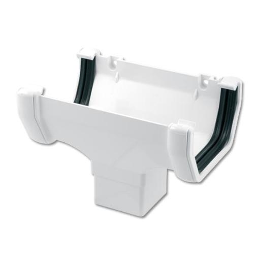 FloPlast White Square Gutter Outlets