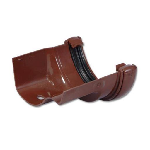 FloPlast Brown Half Round to Cast Iron Ogee Gutter Adaptors