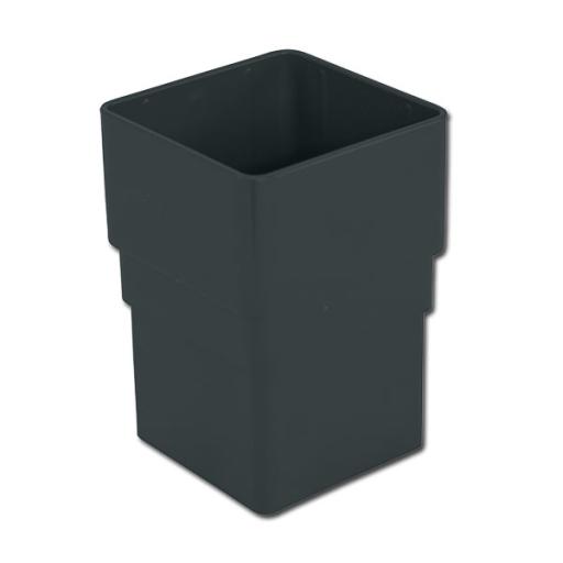 FloPlast Anthracite Grey Square Downpipe Socket