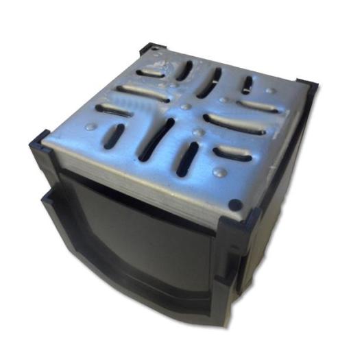 FloPlast Drain Corner Galvanised Grate