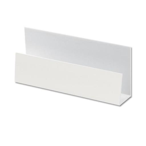 Foiled White uPVC Shiplap Cladding U Trim - 5m