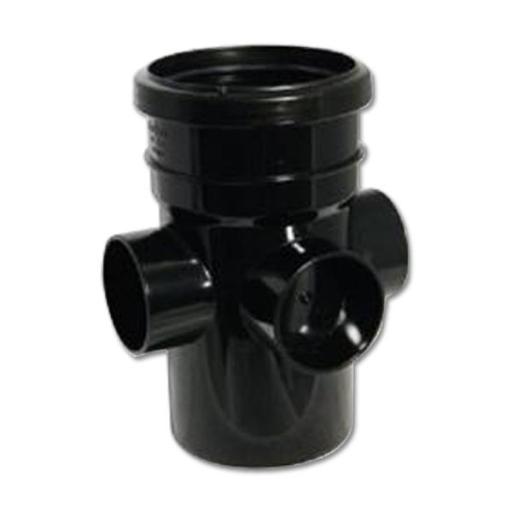 FloPlast Black Boss Soil Pipe Socket Spigot