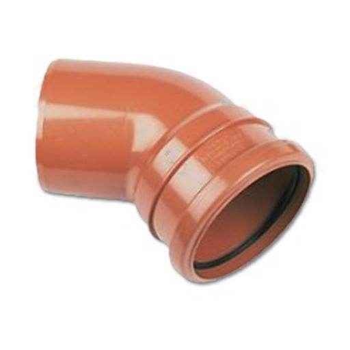 FloPlast Underground 45° Single Socket Bend