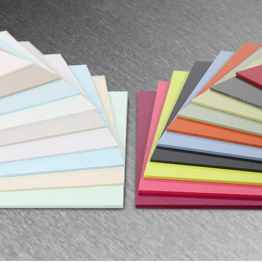 White Hygienic Wall Cladding Sheet Samples