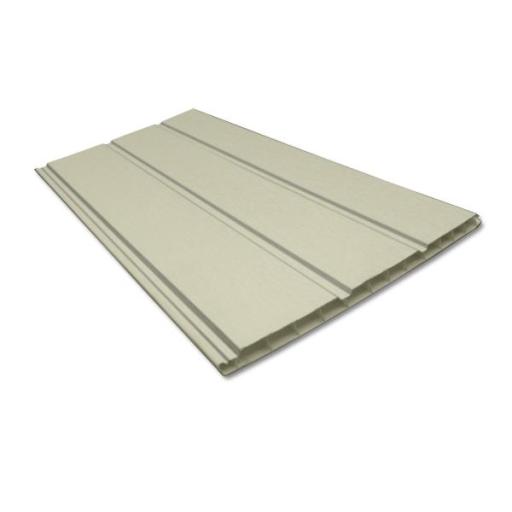 Cream uPVC Hollow Soffit Board