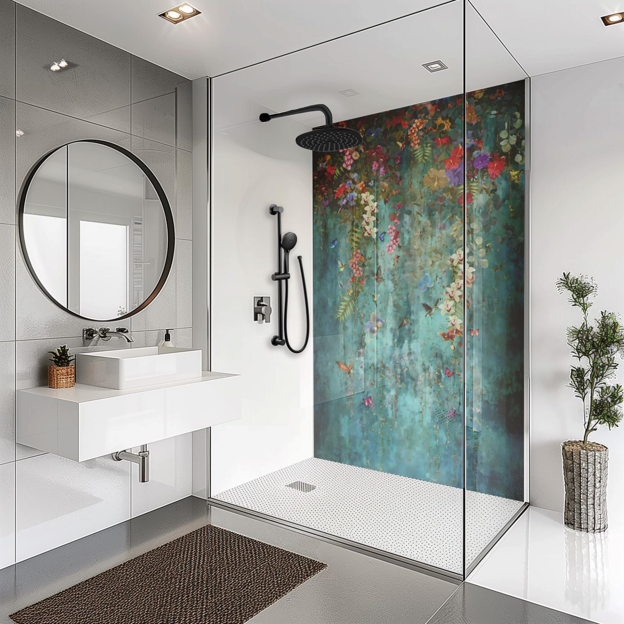 Botanical Cascade Splashbax Shower Panel