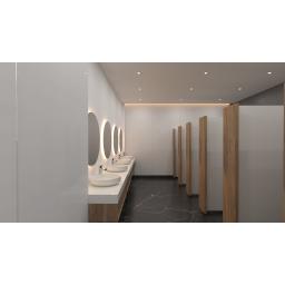 white 3mm toilet hygienic cladding