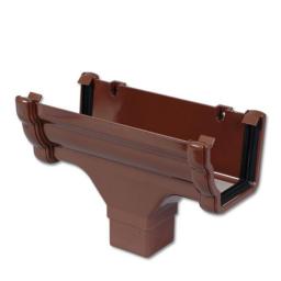 floplast brown ogee gutter running outlet