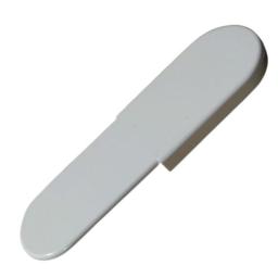 white upvc window board 2 part short end cap length 120mm