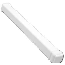 450mm white double ended ogee fascia corner