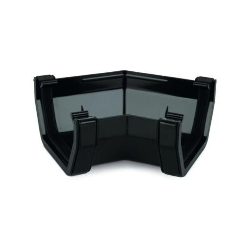 Black Square Gutter 135° Angle