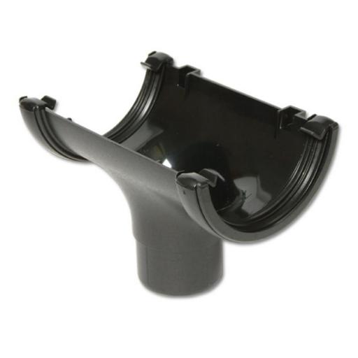 FloPlast Cast Iron Style Half Round Gutter Outlets