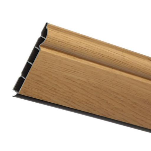 150mm English Oak UPVC Skirting Board - 5m Torus