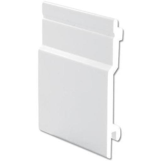 White 100mm External UPVC Open V Cladding