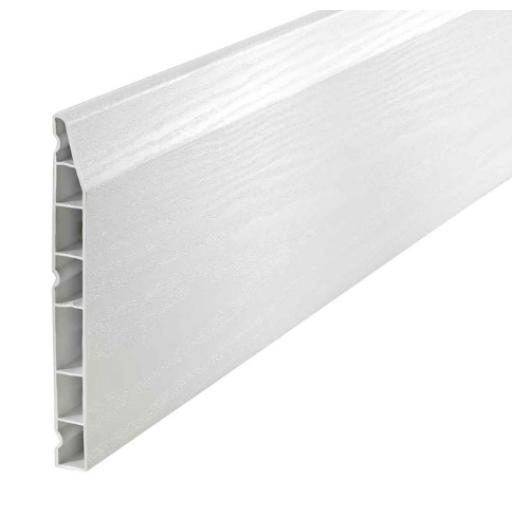 150mm White UPVC Skirting Board - 5m Chamfered