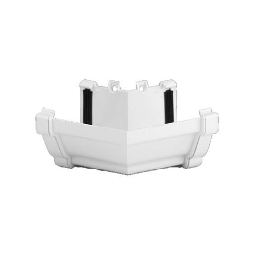 White Ogee Gutter External 135° Angle