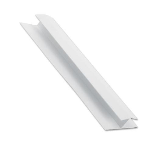 White uPVC Shiplap Centre Joint Cladding Trim